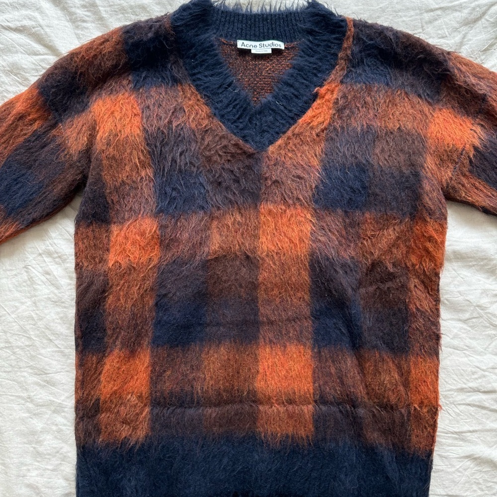 Plaid Acne Studios Mohair Sweater